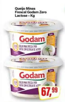 Rede Supermarket Queijo Minas Frescal Godam Zero Lactose oferta