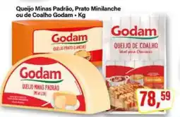 Rede Supermarket Queijo Minas Padrão, Prato Minilanche ou de Coalho Godam oferta