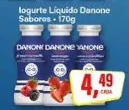 Rede Supermarket Iogurte Líquido Danone Sabores oferta