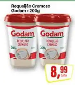Rede Supermarket Requeijão Cremoso Godam oferta