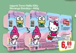 Rede Supermarket Iogurte Trevo Hello Kitty Morango Bandeja oferta