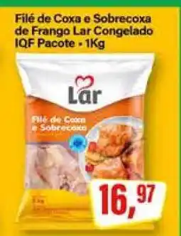 Rede Supermarket Filé de Coxa e Sobrecoxa de Frango Lar Congelado IQF Pacote oferta