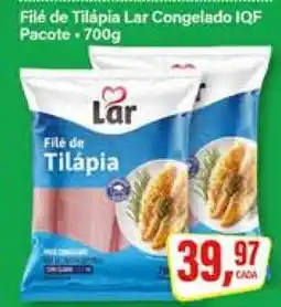 Rede Supermarket Filé de Tilápia Lar Congelado IQF oferta