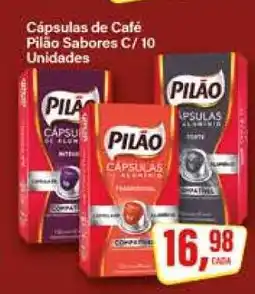 Rede Supermarket Cápsulas de Café Pilão Sabores C/ 10 Unidades oferta