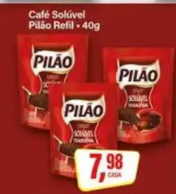 Rede Supermarket Café Solúvel Pilão Refil - 40g oferta