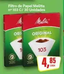 Rede Supermarket Filtro de Papel Melitta nº 103 C/ 30 Unidades oferta