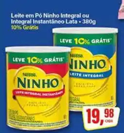 Rede Supermarket Leite em Pó Ninho Integral ou Integral Instantâneo Lata - 380g oferta
