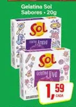 Rede Supermarket Gelatina Sol Sabores oferta
