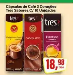 Rede Supermarket Cápsulas de Café 3 Corações oferta