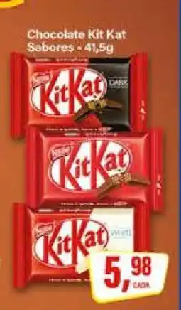 Rede Supermarket Chocolate Kit Kat Sabores oferta