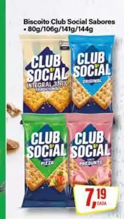 Rede Supermarket Biscoito Club Social Sabores oferta