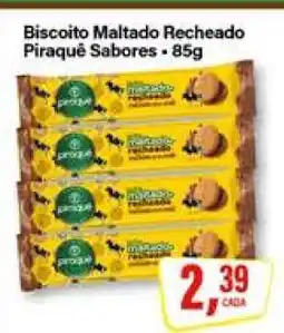 Rede Supermarket Biscoito Maltado Recheado Piraquê Sabores - 85g oferta