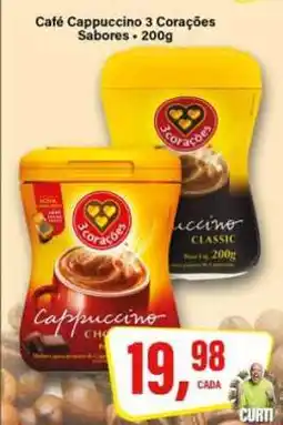 Rede Supermarket Café Cappuccino 3 Corações Sabores oferta