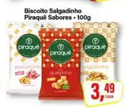 Rede Supermarket Biscoito Salgadinho Piraquê Sabores oferta