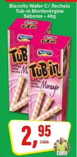 Rede Supermarket Biscoito Wafer C/ Recheio Tub-in Montevérgine Sabores oferta