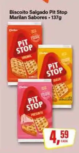 Rede Supermarket Biscoito Salgado Pit Stop Marilan Sabores oferta