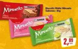 Rede Supermarket Biscoito Wafer Minueto Sabores oferta