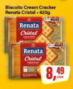 Rede Supermarket Biscoito Cream Cracker Renata Cristal oferta