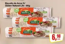 Rede Supermarket Biscoito de Arroz S/ Glúten Natural Life oferta
