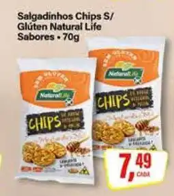 Rede Supermarket Salgadinhos Chips S/ Glúten Natural Life Sabores oferta