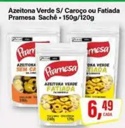 Rede Supermarket Azeitona Verde S/ Caroço ou Fatiada Pramesa Sachê oferta