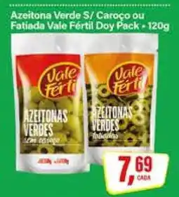 Rede Supermarket Azeitona Verde S/ Caroço ou Fatiada Vale Fértil Doy Pack oferta