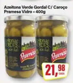 Rede Supermarket Azeitona Verde Gordal C/ Caroço Pramesa Vidro oferta