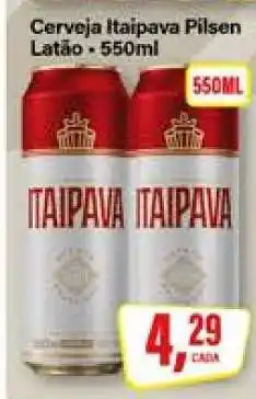 Rede Supermarket Cerveja Itaipava Pilsen Latão oferta