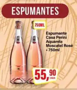 Rede Supermarket Espumante Casa Perini Aquarela Moscatel Rosé oferta