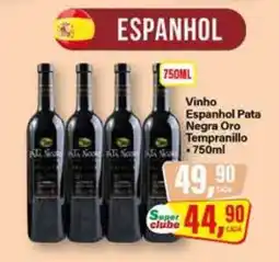 Rede Supermarket Vinho Espanhol Pata Negra Oro Tempranillo oferta