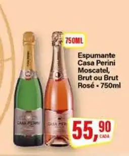 Rede Supermarket Espumante Casa Perini Moscatel, Brut ou Brut Rosé oferta