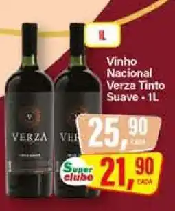 Rede Supermarket Vinho Nacional Verza Tinto Suave oferta