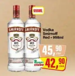 Rede Supermarket Vodka Smirnoff Red oferta