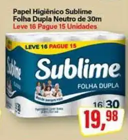 Rede Supermarket Papel Higiênico Sublime oferta