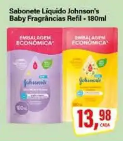 Rede Supermarket Sabonete Líquido Johnson's Baby Fragrâncias Refil - 180ml oferta