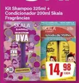 Rede Supermarket Kit Shampoo 325ml + Condicionador 200ml Skala Fragrâncias oferta