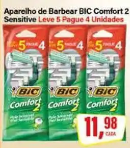 Rede Supermarket Aparelho de Barbear BIC Comfort 2 Sensitive oferta