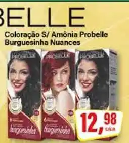 Rede Supermarket Coloração S/ Amônia Probelle Burguesinha Nuances oferta