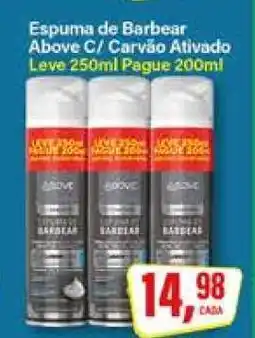 Rede Supermarket Espuma de Barbear Above C/ Carvão Ativado oferta