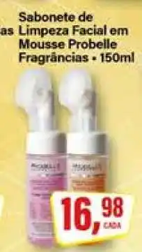 Rede Supermarket Sabonete de Limpeza Facial em Mousse Probelle oferta