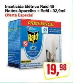 Rede Supermarket Inseticida Elétrico Raid 45 Noites Aparelho + Refil oferta