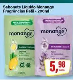 Rede Supermarket Sabonete Líquido Monange oferta