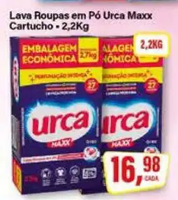 Rede Supermarket Lava Roupas em Pó Urca Maxx Cartucho oferta
