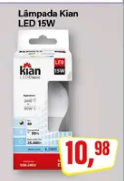 Rede Supermarket Lâmpada Kian LED 15W oferta