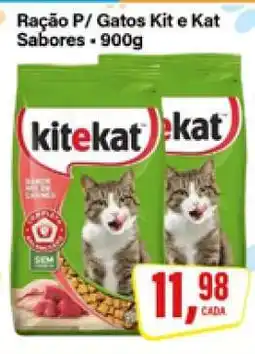 Rede Supermarket Ração P/ Gatos Kit e Kat Sabores oferta