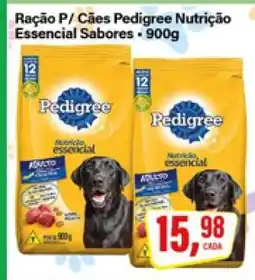 Rede Supermarket Ração P/ Cães Pedigree Nutrição Essencial Sabores oferta