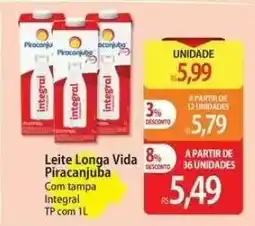 Atacadão Leite Longa Vida Piracanjuba oferta
