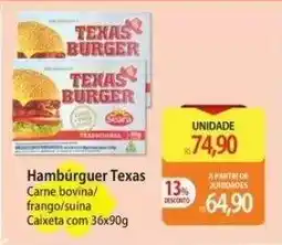 Atacadão Hambúrguer Texas oferta
