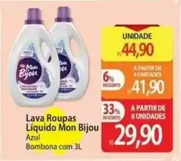 Atacadão Lava Roupas Líquido Mon Bijou oferta