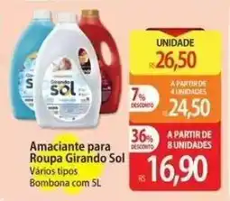 Atacadão Amaciante para Roupa Girando Sol oferta